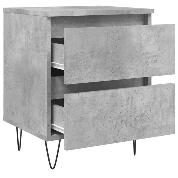 Nachttisch M641653 Grau - Holzwerkstoff - 35 x 50 x 35 cm