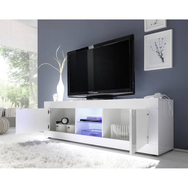 TV-Möbel INITIAL Weiß - Holzwerkstoff - 43 x 56 x 180 cm