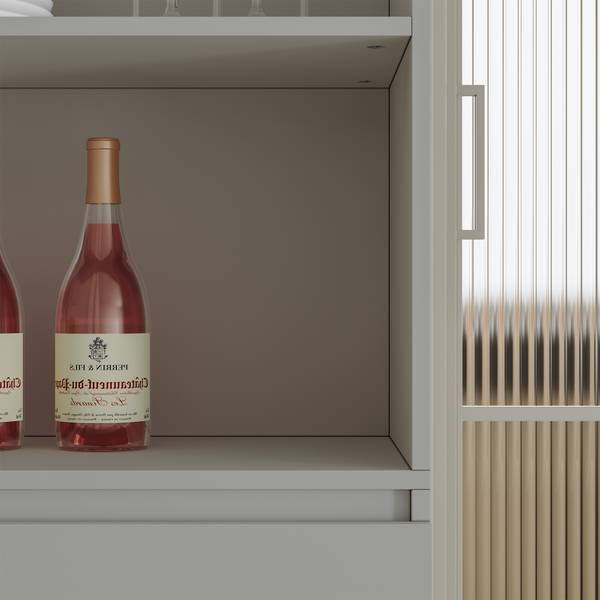Bücherregal Les Weiß - Holzwerkstoff - 60 x 180 x 35 cm