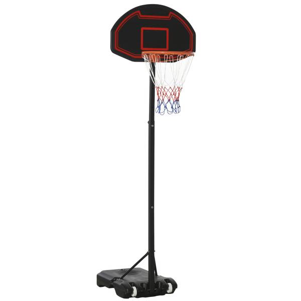 Basketballkorb CO397 Schwarz - Metall - 49 x 250 x 131 cm