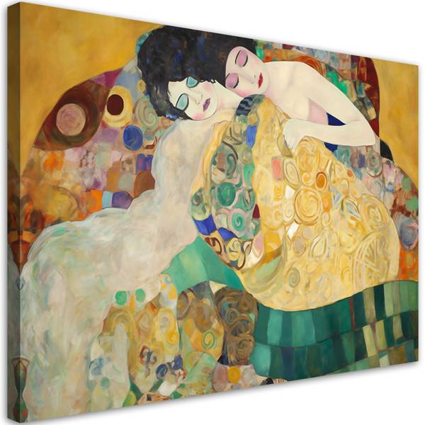 Canvas schilderij Klimt 100 x 70 cm