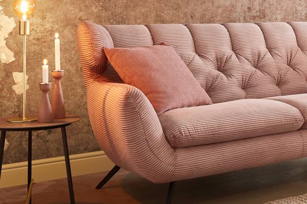 Sofa CHARME 2-Sitzer Cord Pink