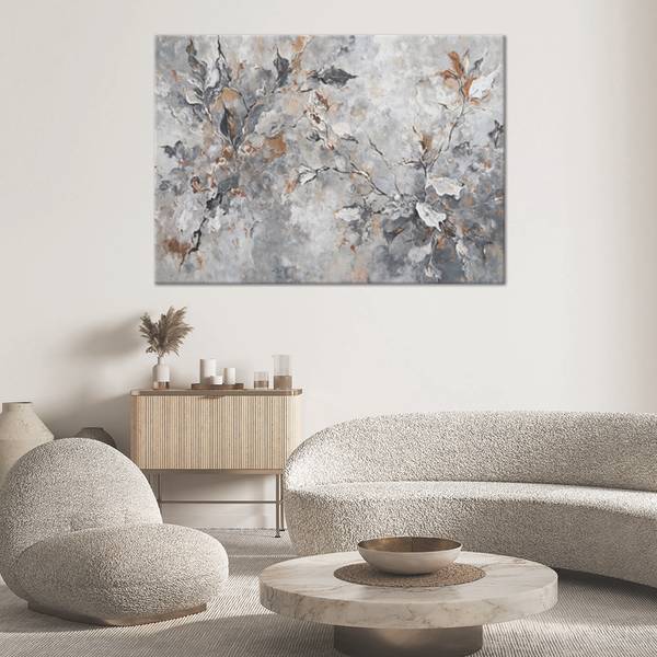 Wandbild abstraktion botanik 100 x 70 cm