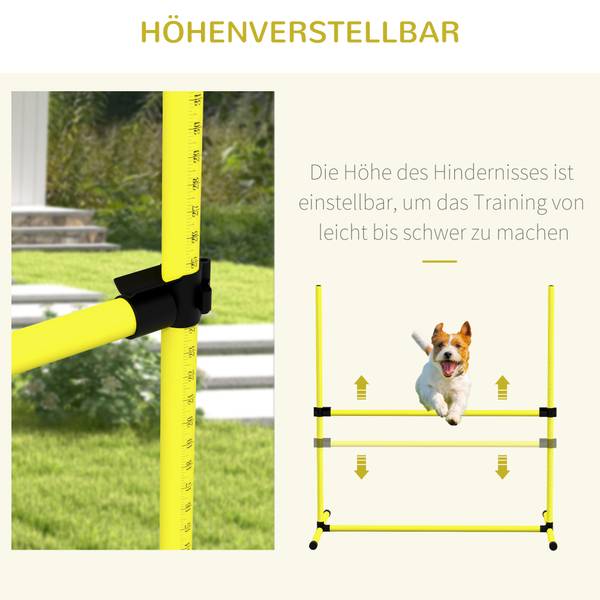 Agility-Ausrüstung 4er Set D07-018V00YL Gelb - Kunststoff - 65 x 94 x 99 cm