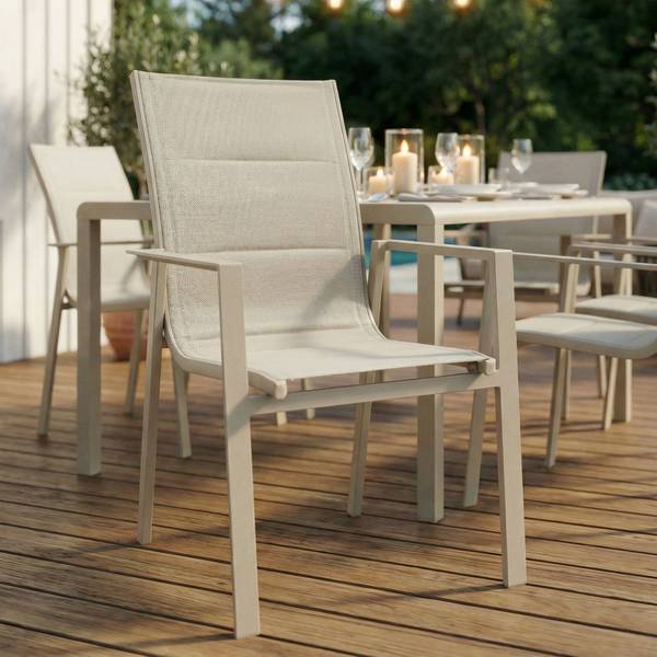 Gartenstühle TRAPANI (6er-Set) Champagner