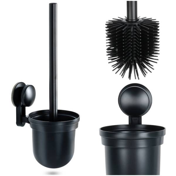 Toilettenbürste 14087 Schwarz - Kunststoff - 11 x 11 x 28 cm