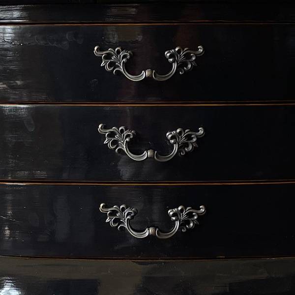 Sideboard 4523330030 Schwarz - Massivholz - 115 x 83 x 45 cm