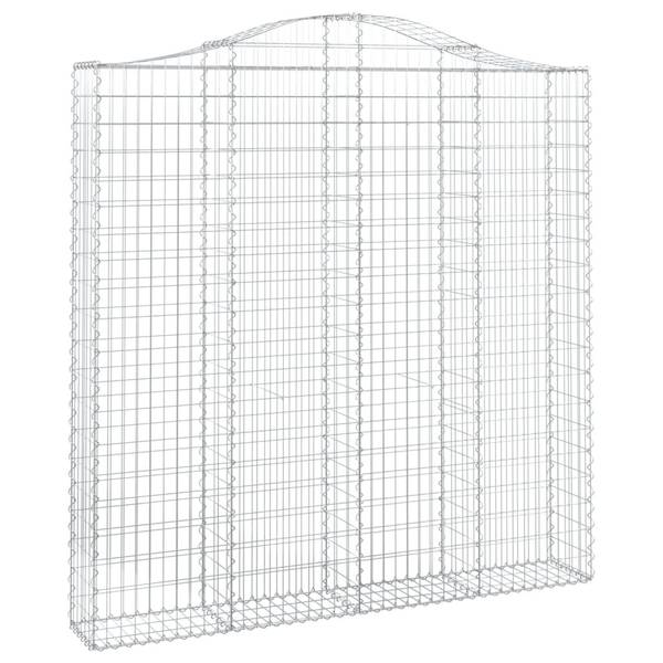 Gabionenkorb 3017642 (4er Set) Silber - Eisen - 30 x 220 x 200 cm