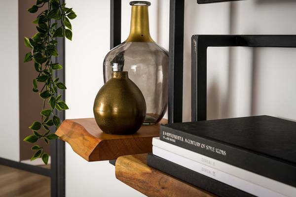 Wandregal ERGEA  Braun - Massivholz - 30 x 65 x 25 cm