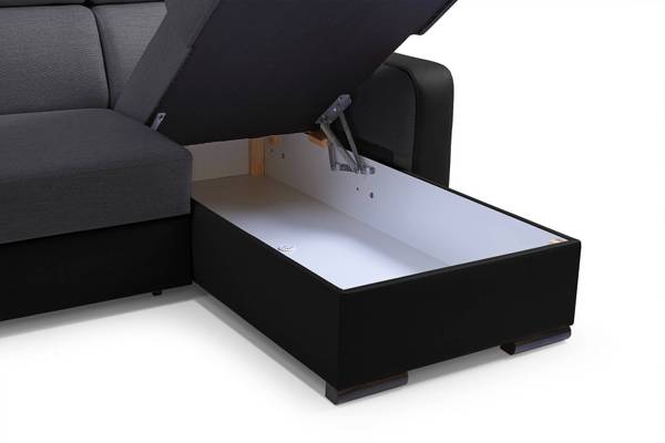 Wohnlandschaft DUSTIN Glas Grau