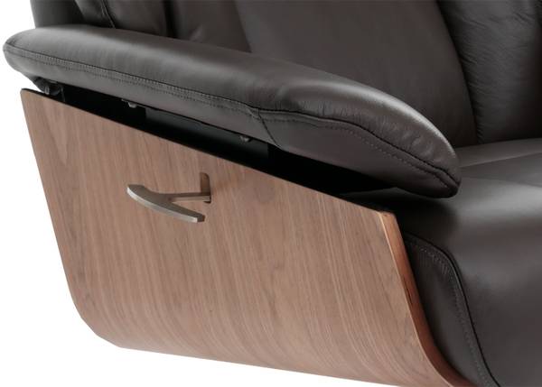 Relaxsessel + Hocker N57 Braun