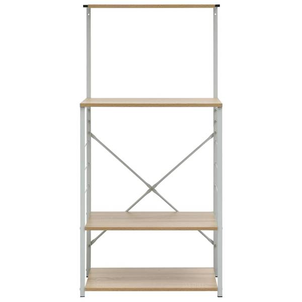 Magnetronkast 3002409 bruin - wit - plaatmateriaal op houtbasis - 40 x 123 x 60 cm