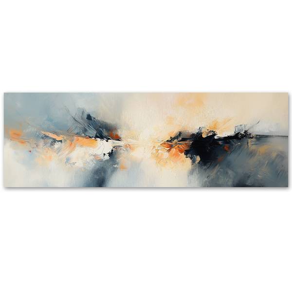 Wandbild abstraktion komposition 90 x 30 cm