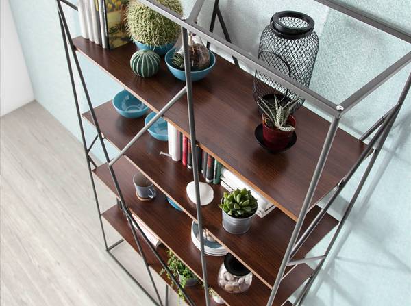 Regal 3103 Braun - Edelstahl 18/0 - Stahl - Zink - 120 x 180 x 38 cm