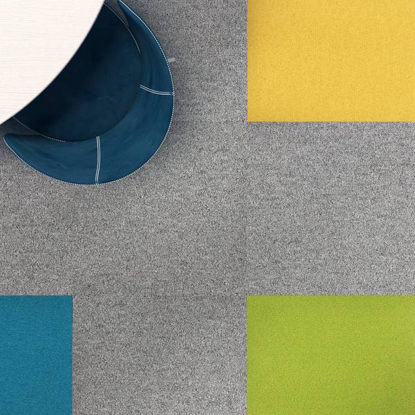 Teppichfliese Edinburgh Gelb