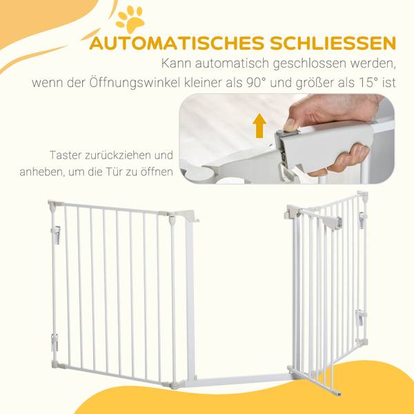 Absperrgitter D06-100V01WT Glas Weiß