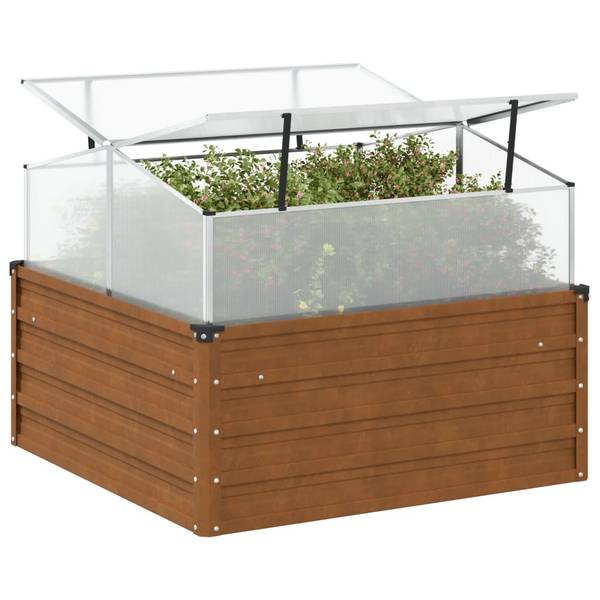 Hochbeet 3000407 Braun - Metall - 100 x 77 x 100 cm