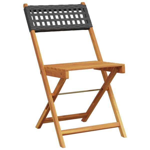Tuinstoel 3033692-4 set van 8 zwart