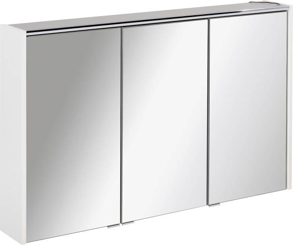 LED Spiegelschrank Denver Badschrank Grau - Holzwerkstoff - 70 x 8 x 121 cm
