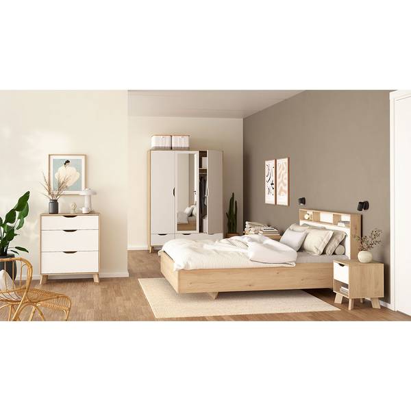 Kommode Ikast Braun - Holzwerkstoff - 79 x 93 x 40 cm