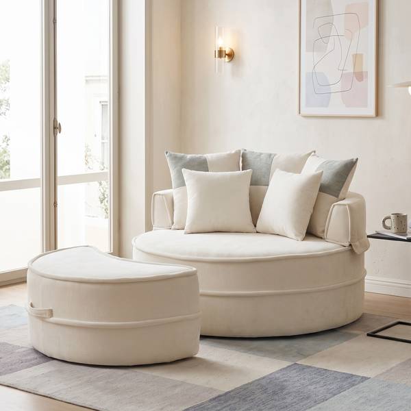 Sessel ID-TRY Beige - Polyester - 163 x 66 x 121 cm