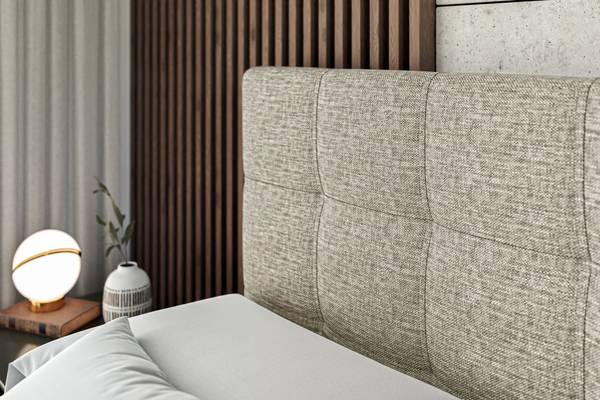 Boxspringbett MARCE Beige - Breite: 160 cm - H3
