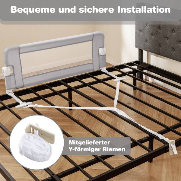 Bettgitter 40591236 Grau - Kunststoff - 1 x 1 x 1 cm