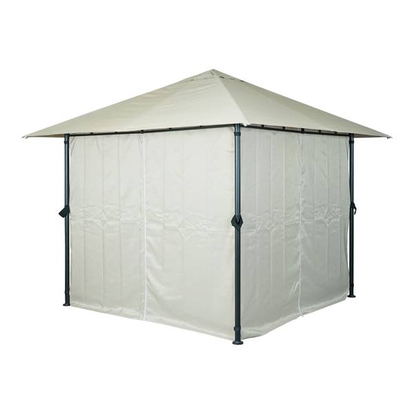Pergola J63 Weiß - Stahl - 300 x 255 x 300 cm