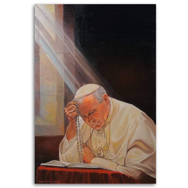Tableau déco le pape jean-paul ii 40 x 60 cm