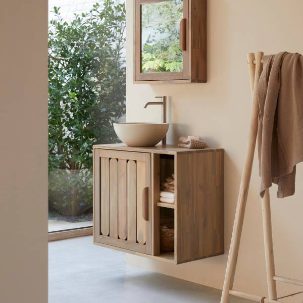 Badezimmermöbel Lila 80 x 65 cm
