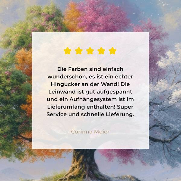 LEINWANDBILD Jahreszeiten 30 x 20 cm