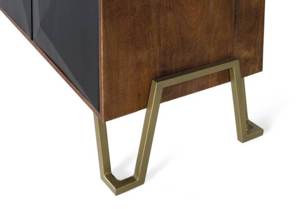 Sideboard 1978 Braun - Massivholz - 180 x 80 x 46 cm