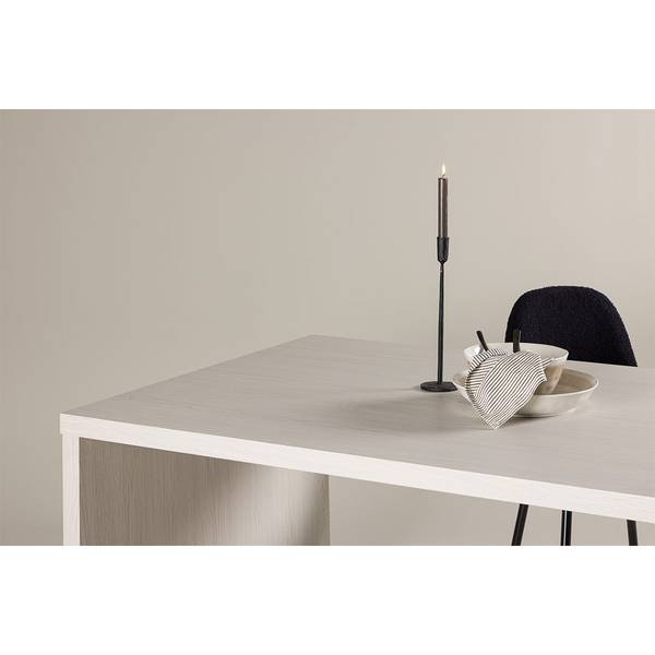 Table de salle à manger Mika Blanc - Bois manufacturé - 230 x 75 x 110 cm