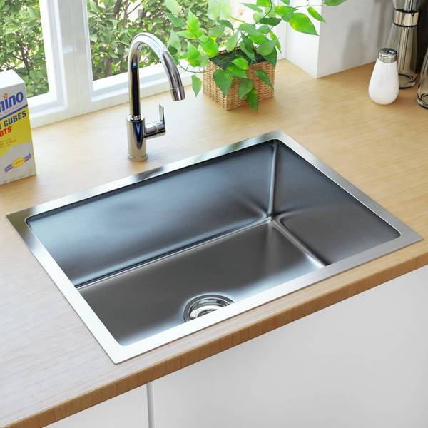 Küchenspüle V924 Silber - Metall - 44 x 20 x 59 cm