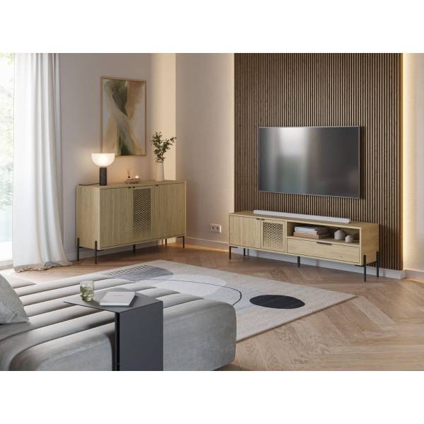 Sideboard INCA Braun - Holzwerkstoff - 40 x 80 x 120 cm