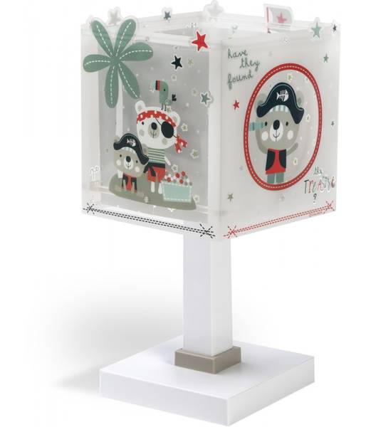 Kinder-Nachttischlampe Piraten Kunststoff - 15 x 30 x 15 cm
