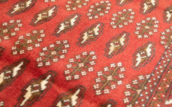 Handgeknüpft Kurzflorteppiche Rot - Wolle - 60 x 1 x 130 cm