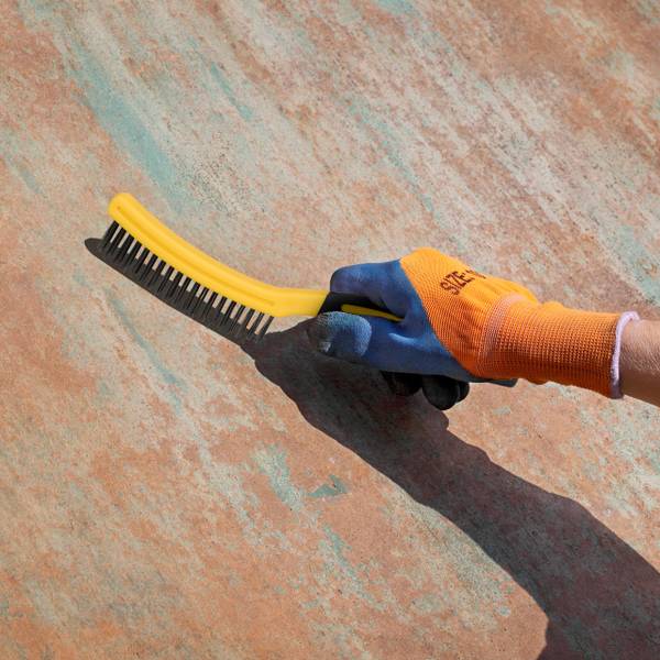 Drahtbüste 5-teiliges Set Schwarz - Gelb - Stahl - 3 x 34 x 11 cm