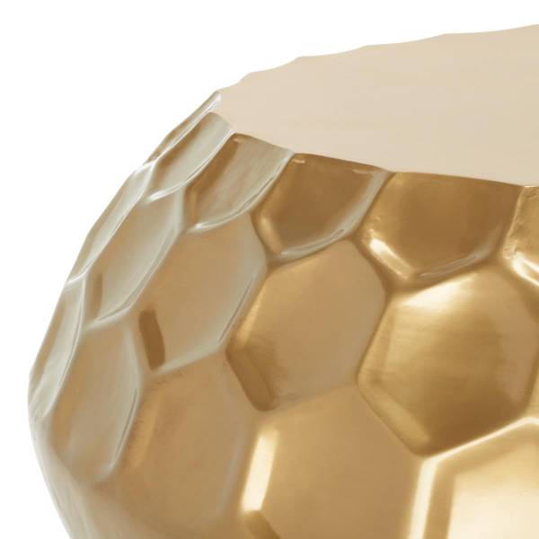 Akzenttisch HILDUR Beige - Metall - 84 x 35 x 84 cm