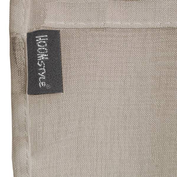 Gardinen Transparant mit Ösen Beige - Polyester - 140 x 270 x 1 cm