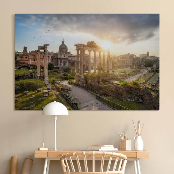 Akustikbild Forum Romanum Sonnenaufgang 120 x 80 cm