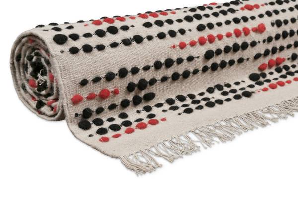 Kurzflorteppich London Red 140 x 200 cm