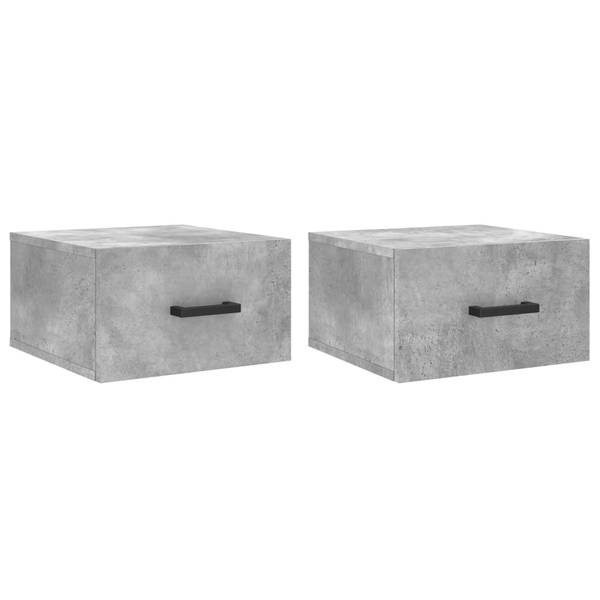Wand-Nachttische 2er Set W616 Platingrau