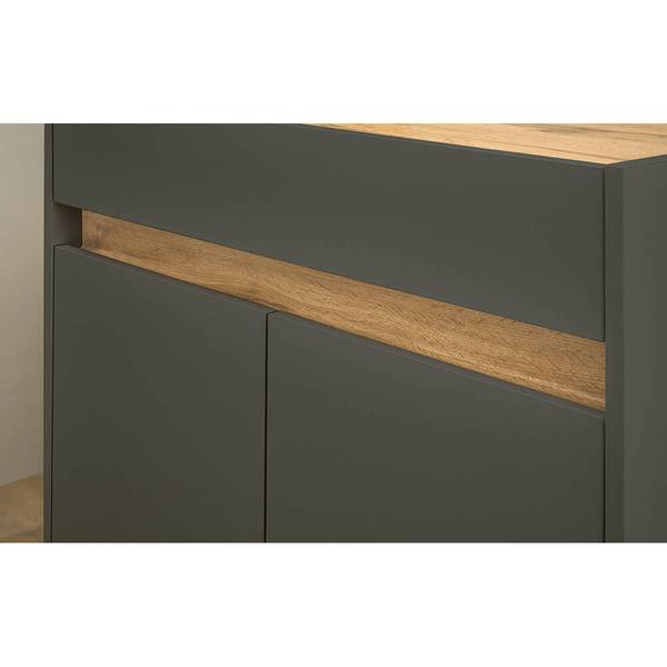 Kommode CRISP-61-123 Grau - Holzwerkstoff - 80 x 70 x 40 cm