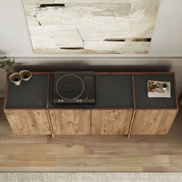 TV-Lowboard ARVEN Braun - Holzwerkstoff - 180 x 80 x 45 cm