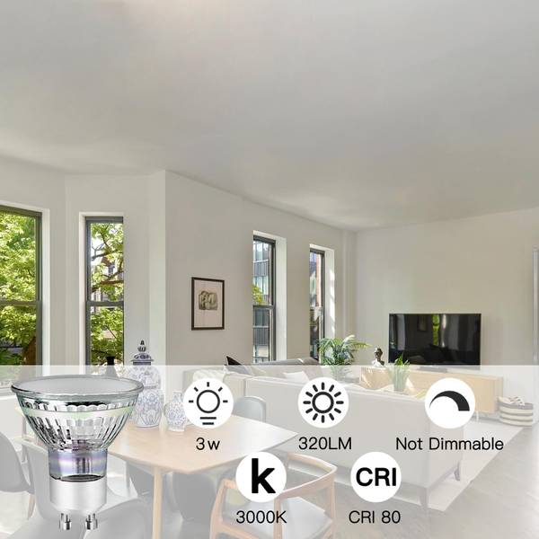 LED-Leuchtmittel hgdx 10er-Set Durchsichtig - Breite: 5 cm - Anzahl Teile im Set: 10