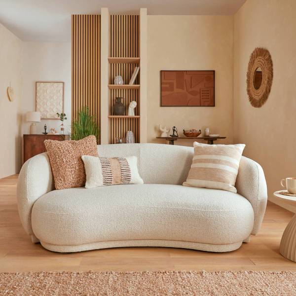 festes Sofa NESKY Weiß - Holzwerkstoff - 99 x 72 x 192 cm