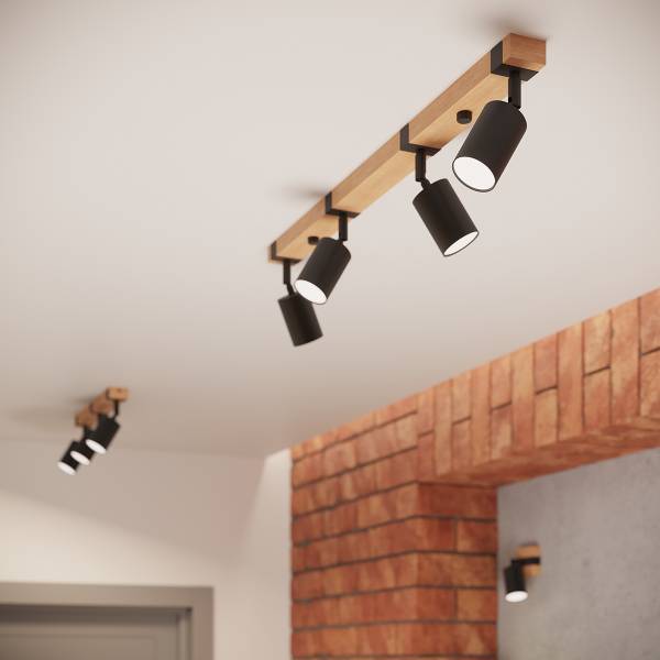 Wandlamp Fager Schwarz - Stahl - 17 x 13 x 8 cm