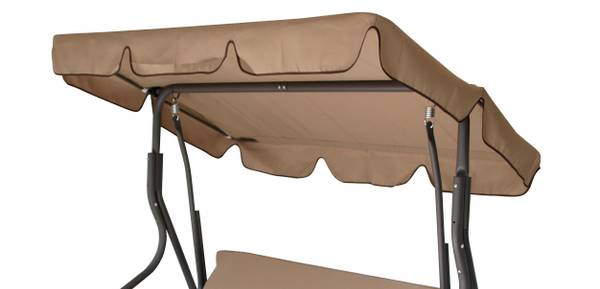 Dachplane für Hollywoodschaukel FLORIDA Beige - Polyester - 170 x 1 x 110 cm