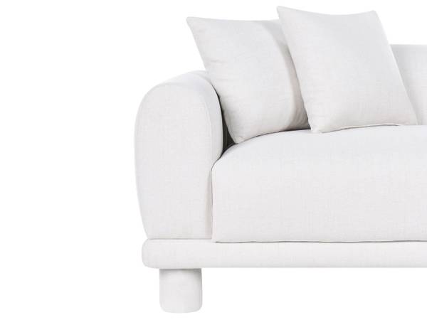 3-Sitzer Sofa PORI Cremeweiß - Weiß